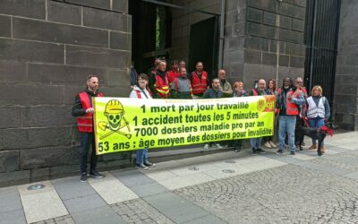 Hommage aux accidentés et morts au travail en cette journée internationale pour la santé et la sécurité au travail.