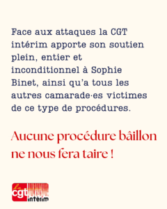 La CGT dénonce les attaques contre les militant·es syndicaux et défend les salarié·es