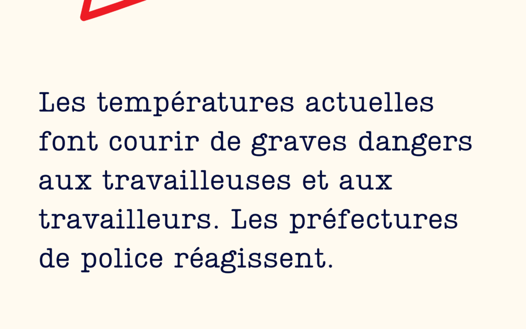 Canicule au travail : quels droits pour les intérimaires ?