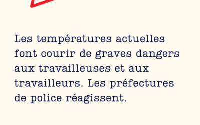 Canicule au travail : quels droits pour les intérimaires ?